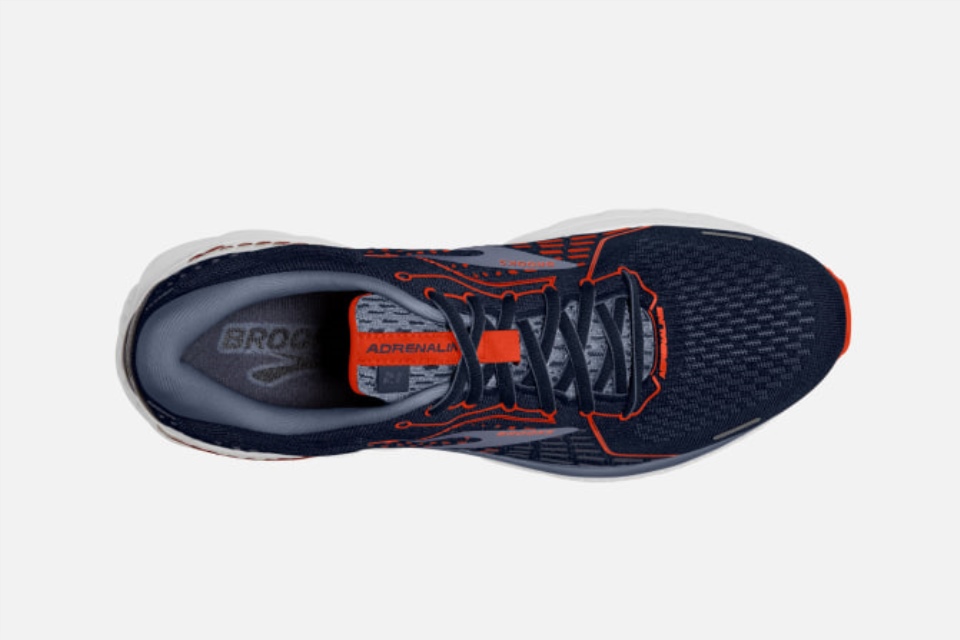 Brooks Adrenaline Gts 21 Marine-rød Leire-grå