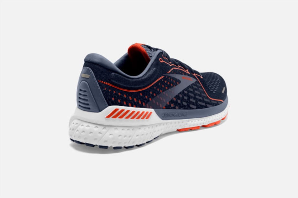 Brooks Adrenaline Gts 21 Marine-rød Leire-grå
