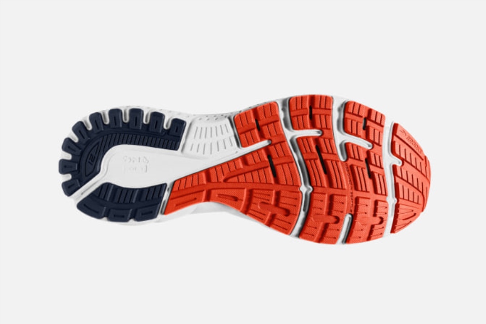 Brooks Adrenaline Gts 21 Marine-rød Leire-grå