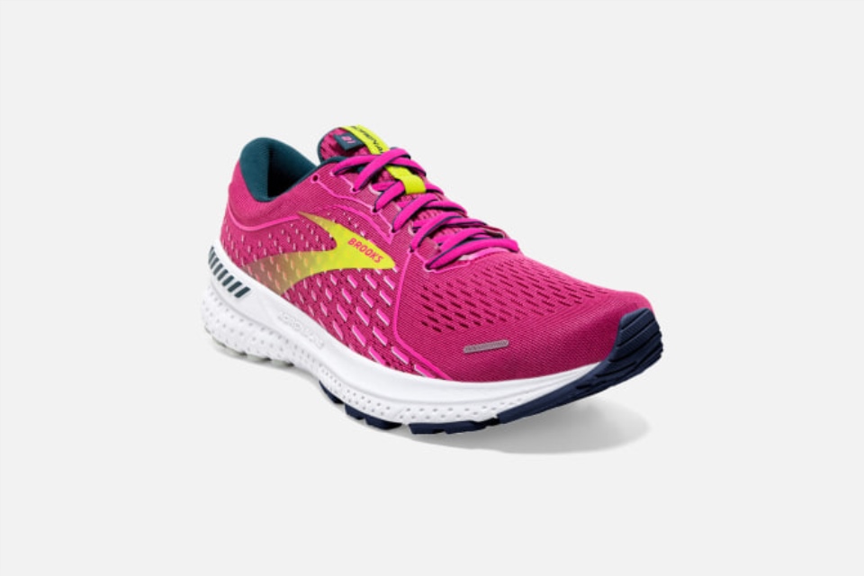 Brooks Adrenaline Gts 21 Bringebær-rosa-svovel