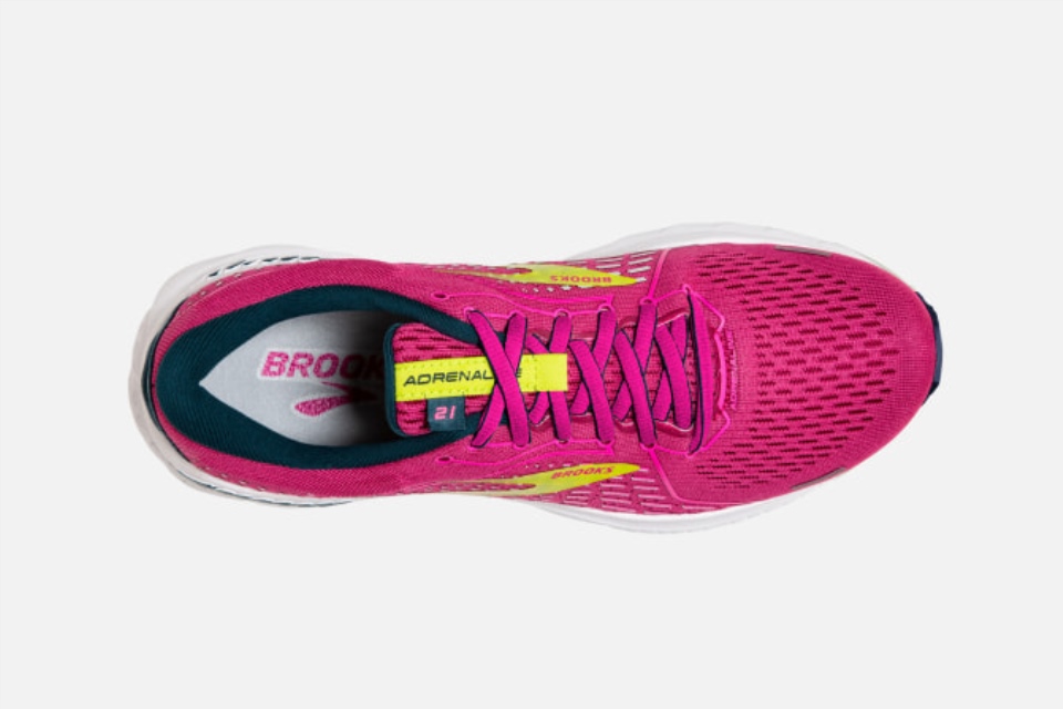 Brooks Adrenaline Gts 21 Bringebær-rosa-svovel
