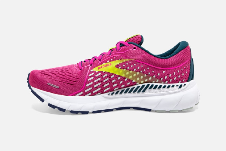Brooks Adrenaline Gts 21 Bringebær-rosa-svovel