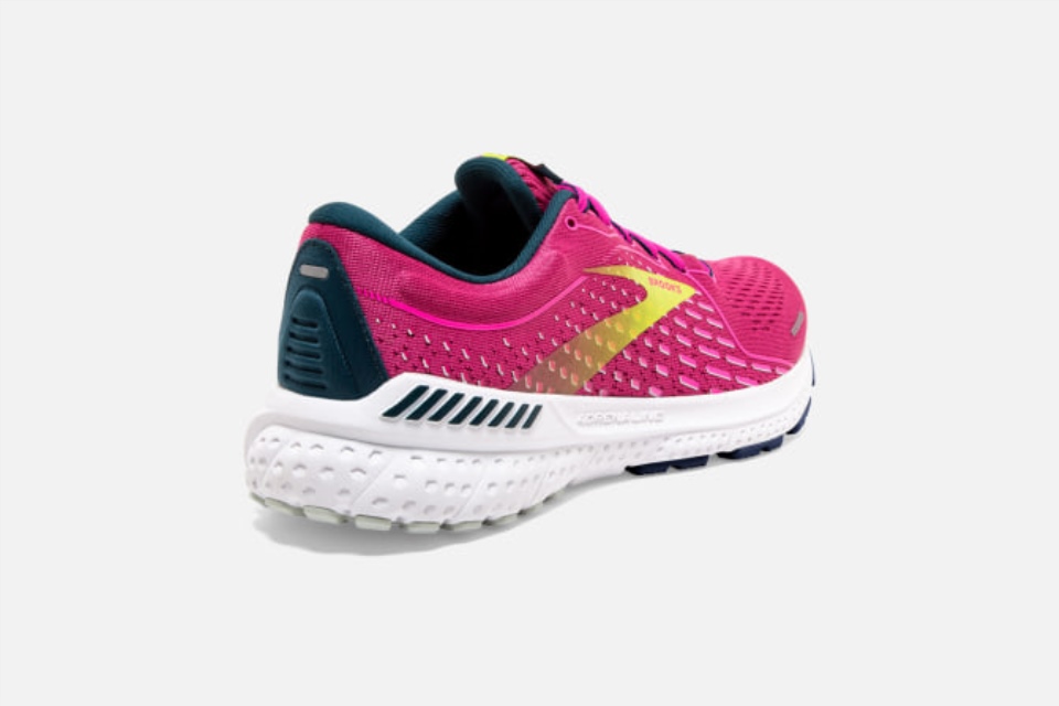 Brooks Adrenaline Gts 21 Bringebær-rosa-svovel