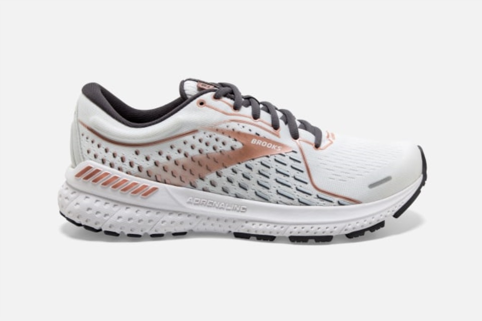 Brooks Adrenaline Gts 21 Hvit-svart Perle-rose