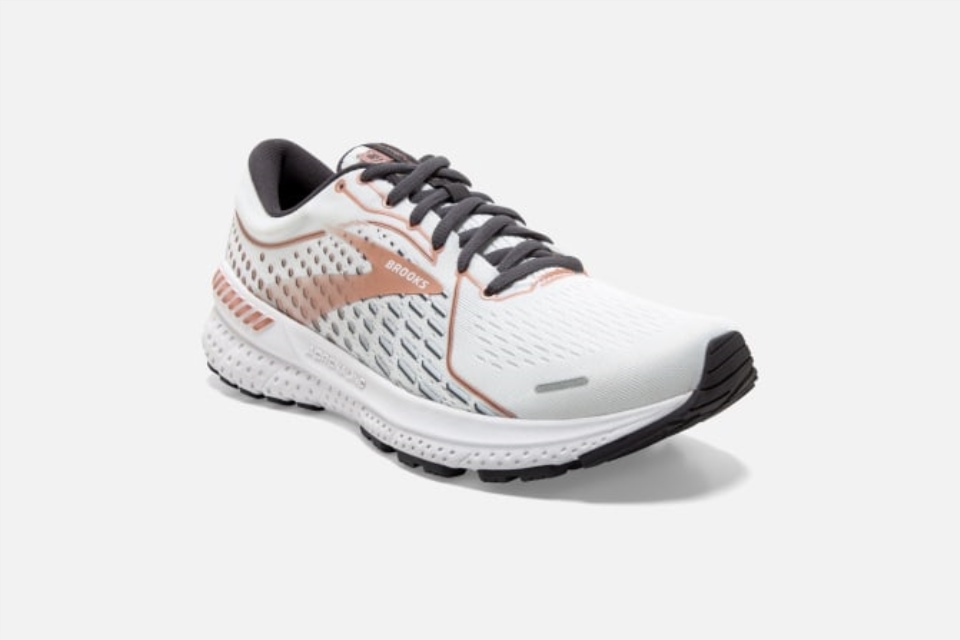 Brooks Adrenaline Gts 21 Hvit-svart Perle-rose