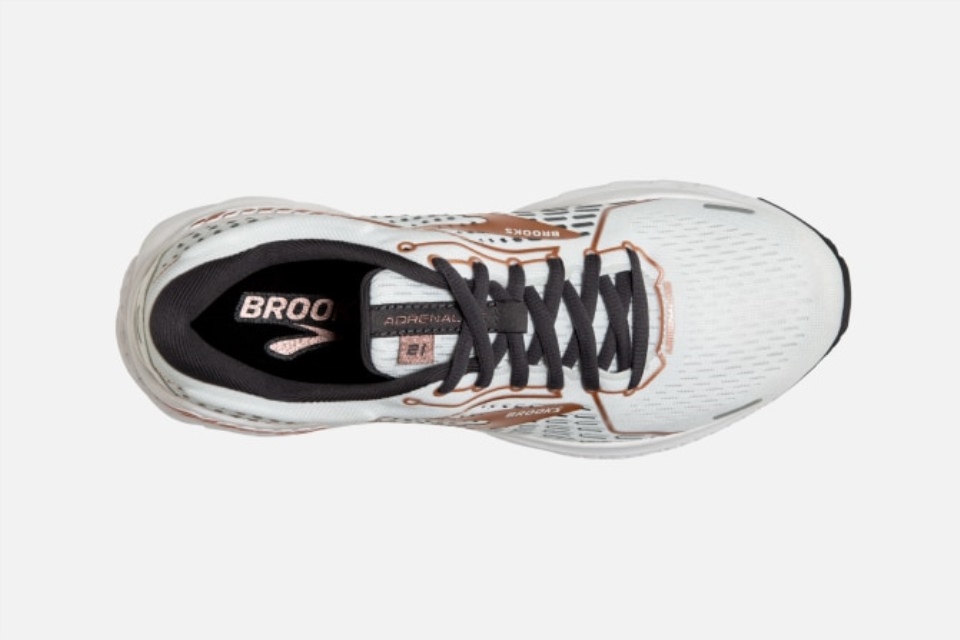 Brooks Adrenaline Gts 21 Hvit-svart Perle-rose