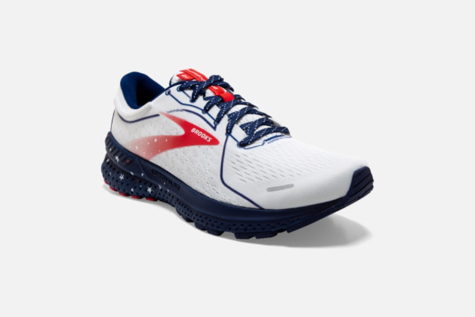 Brooks Adrenaline Gts 21 Hvit-blå-rød