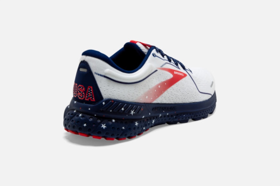 Brooks Adrenaline Gts 21 Hvit-blå-rød