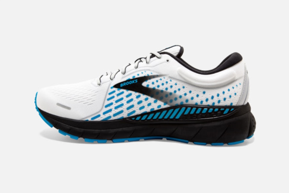 Brooks Adrenaline Gts 21 Hvit-grå-atomic Blue
