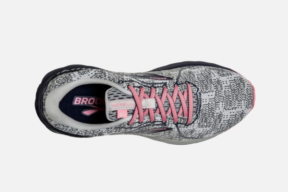 Brooks Adrenaline Gts 21 Hvit-peacoat-korall