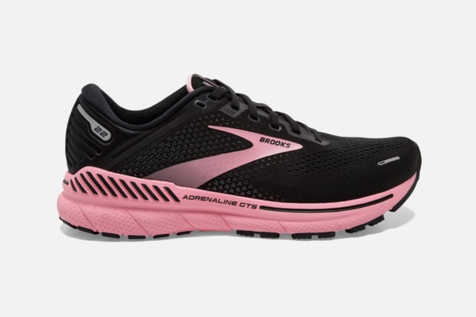 Brooks Adrenaline Gts 22 Svart-dianthus-sølv