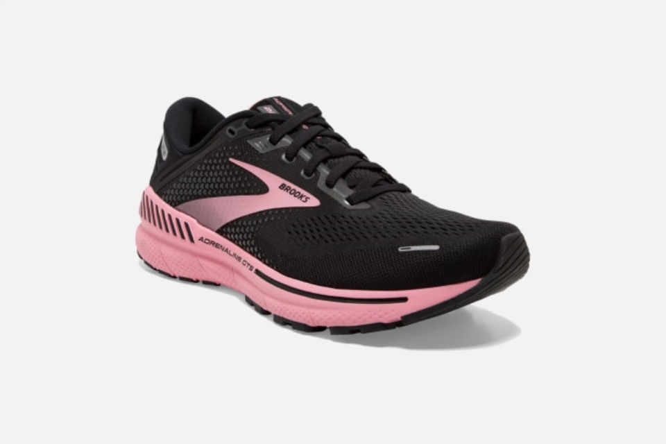 Brooks Adrenaline Gts 22 Svart-dianthus-sølv