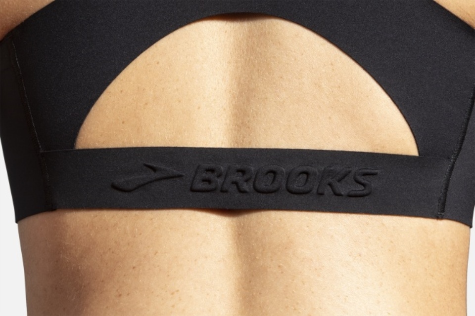 Brooks Black Dare V Neck Run Bh