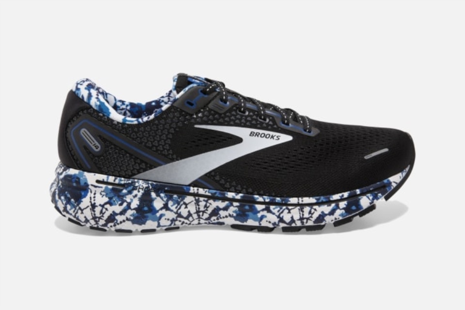 Brooks Ghost 14 Fargestoffer Svart-hvit-ekte Blå