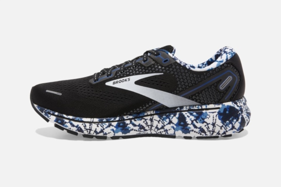 Brooks Ghost 14 Fargestoffer Svart-hvit-ekte Blå