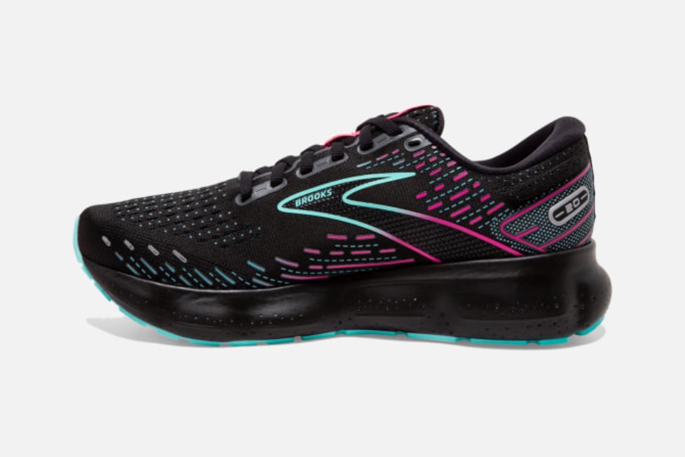 Brooks Glycerin 20 Sort-blå Lys-rosa