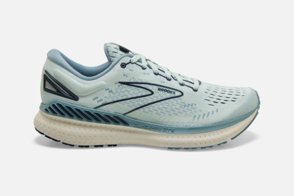 Brooks Glycerin Gts 19 Aqua-whisper Hvit-marine