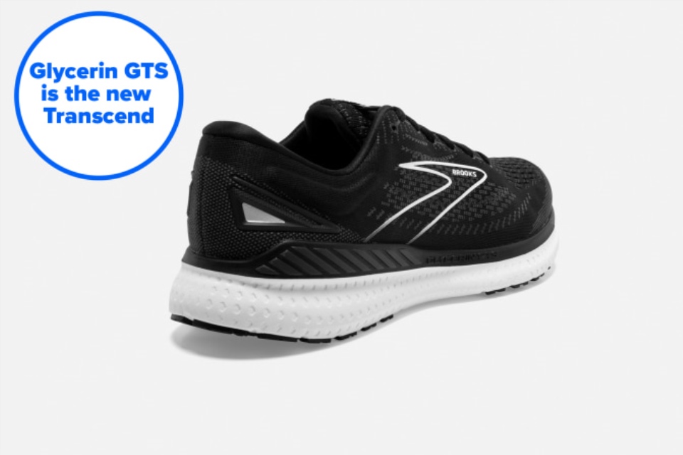 Brooks Glycerin Gts 19 Sort-hvit