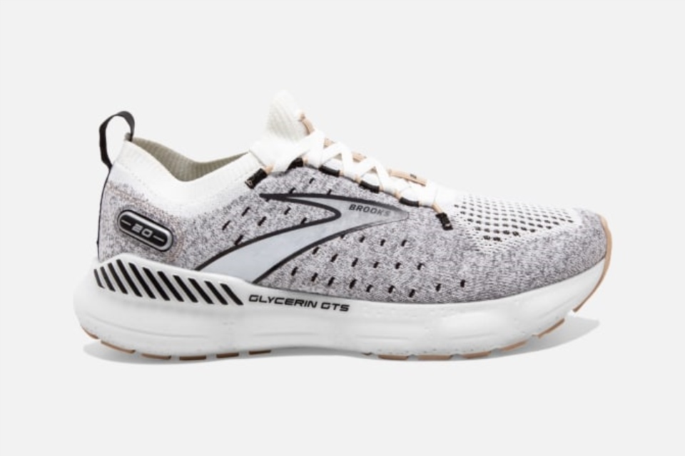 Brooks Glycerin Stealthfit Gts 20 Hvit-svart-krem