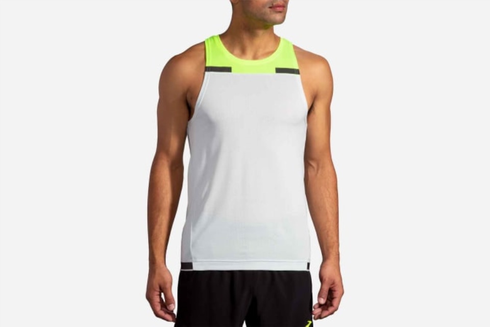 Brooks Isete Grå-natteliv Jacquard Karbonitt Tank