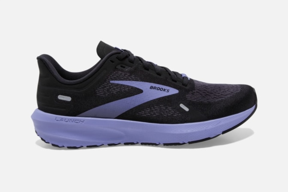 Brooks Lansering 9 Svart-ibenholt-lilla