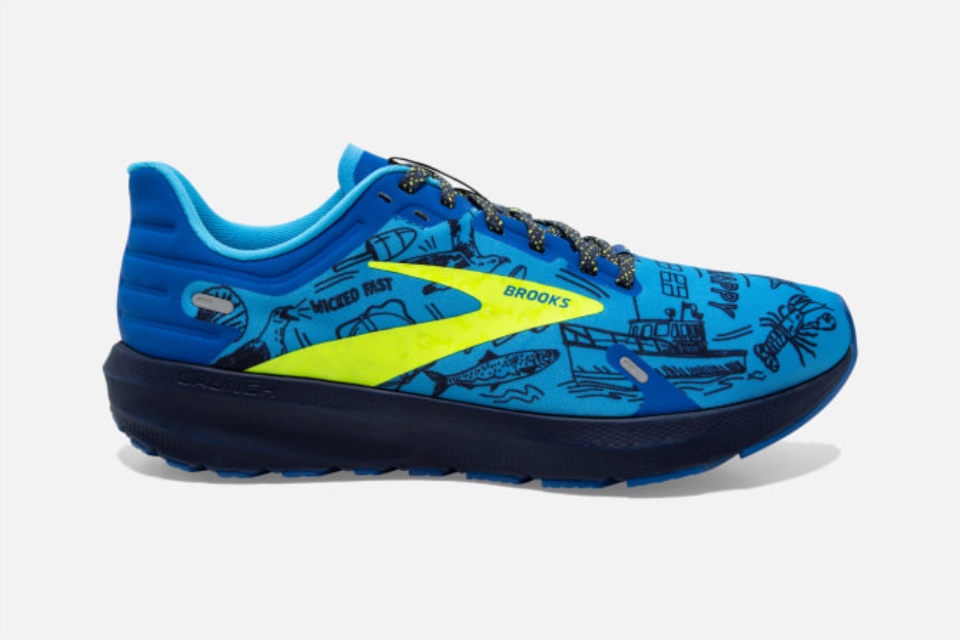 Brooks Launch 9 Boston Nauticla Blå