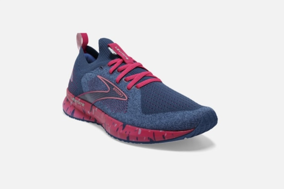 Brooks Levitate Stealthfit 5 Sikring Blå-beetroot-pl