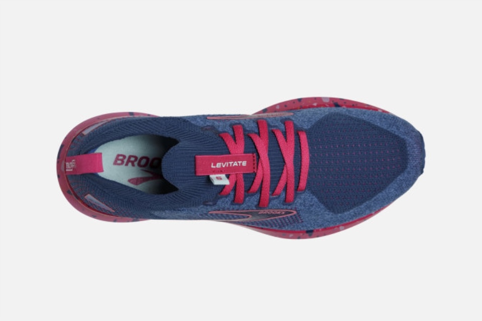 Brooks Levitate Stealthfit 5 Sikring Blå-beetroot-pl