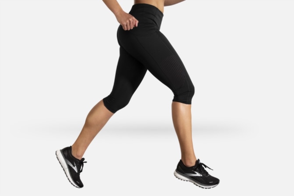 Brooks Metode 1/2 Crop Tight Black