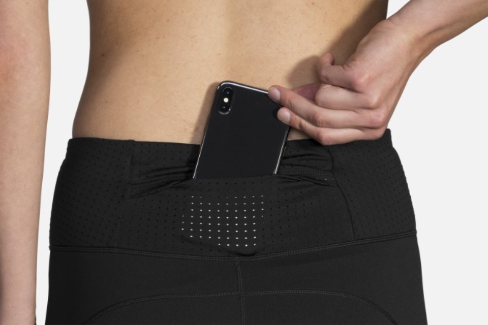 Brooks Metode 1/2 Crop Tight Black