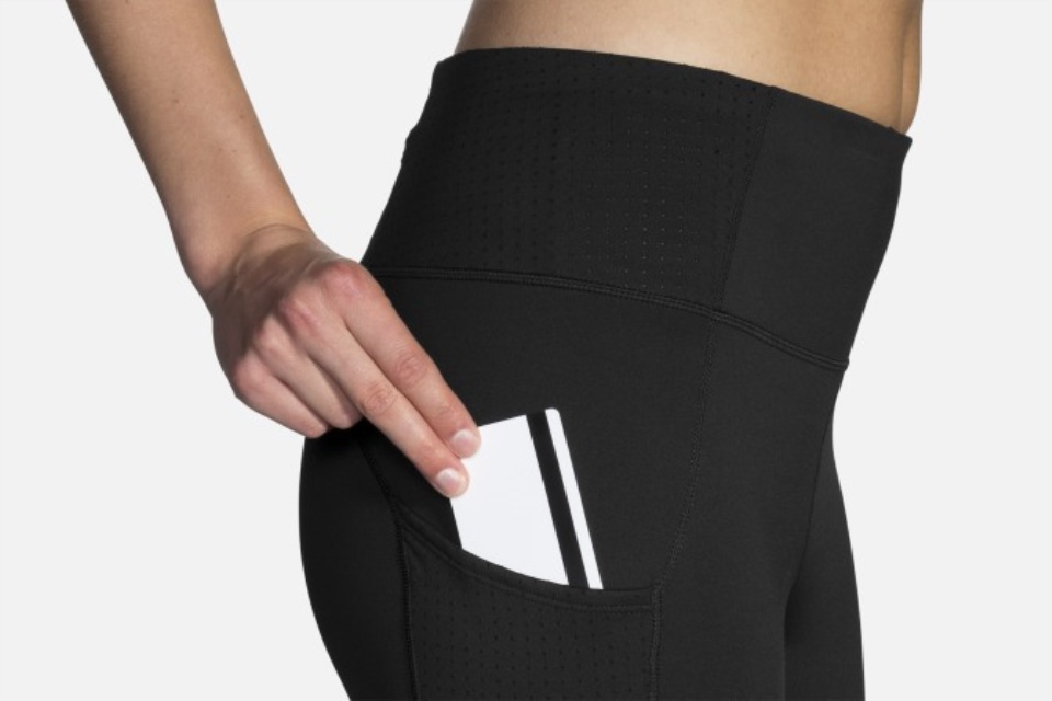 Brooks Metode 1/2 Crop Tight Black