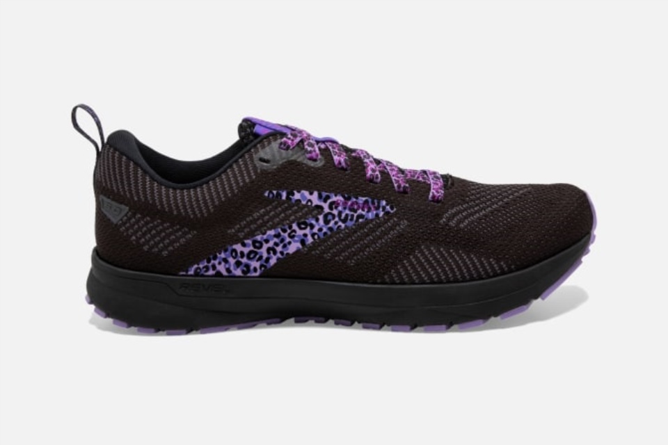 Brooks Revel 5 Gepard Svart-lilla-ibenholt