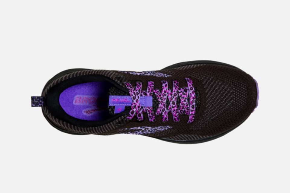 Brooks Revel 5 Gepard Svart-lilla-ibenholt
