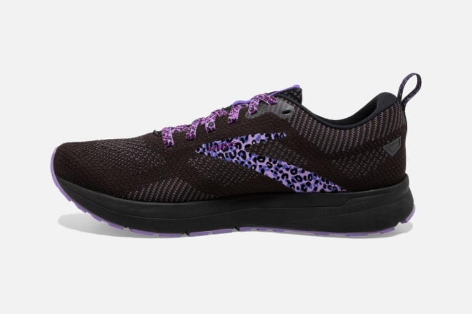 Brooks Revel 5 Gepard Svart-lilla-ibenholt