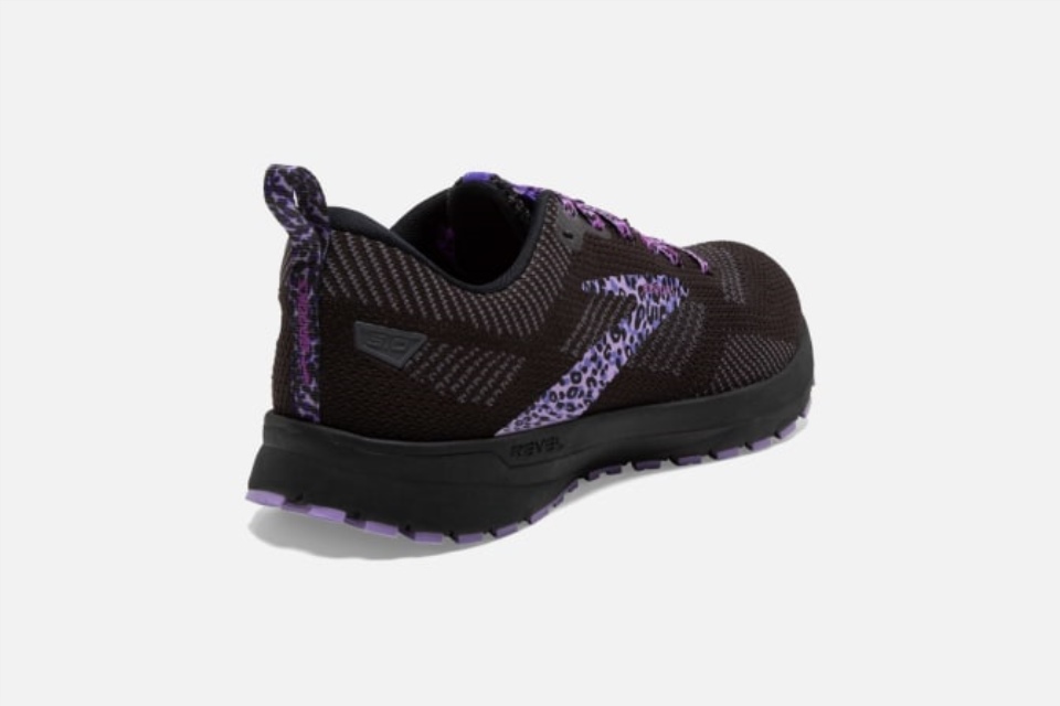 Brooks Revel 5 Gepard Svart-lilla-ibenholt