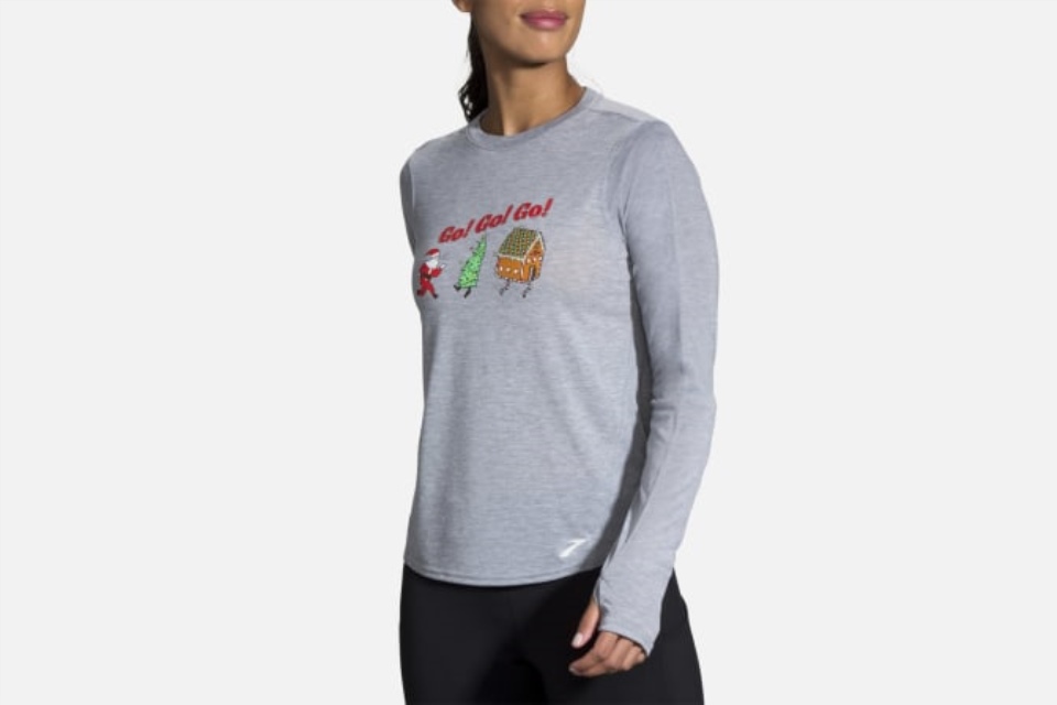 Brooks Run Merry Go Distance Grafisk Langermet