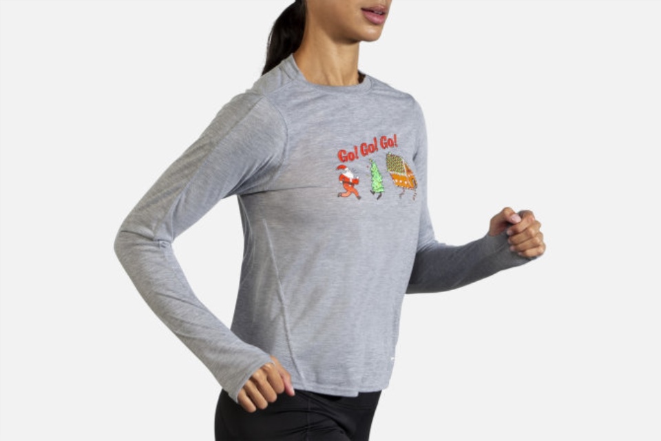 Brooks Run Merry Go Distance Grafisk Langermet
