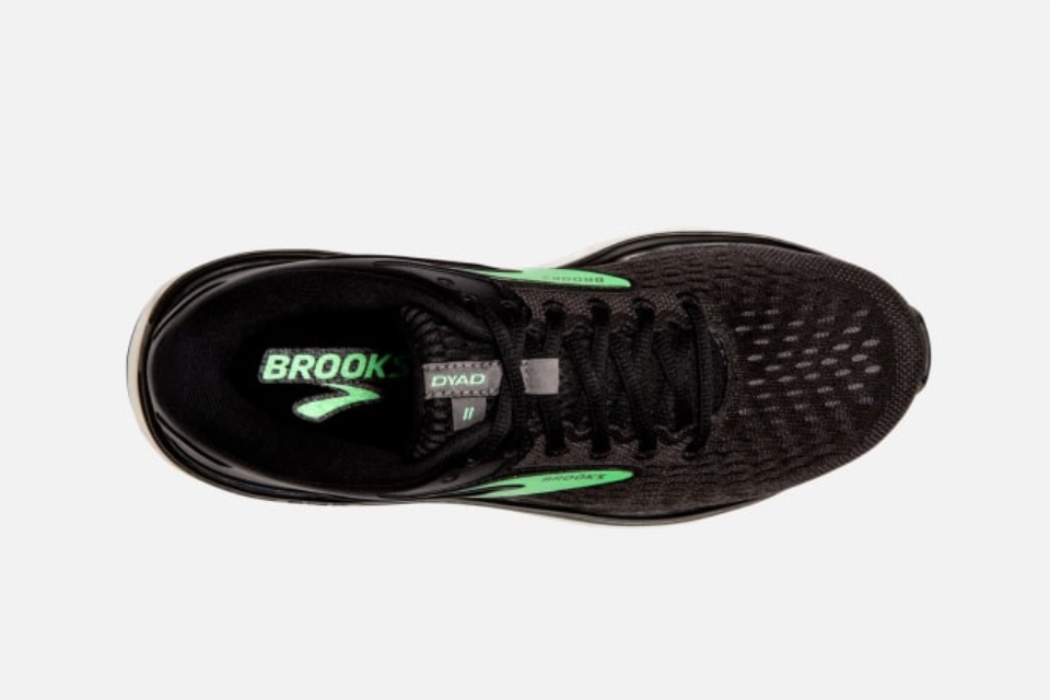 Brooks Dyad 11 Svart-ibenholt-grønn