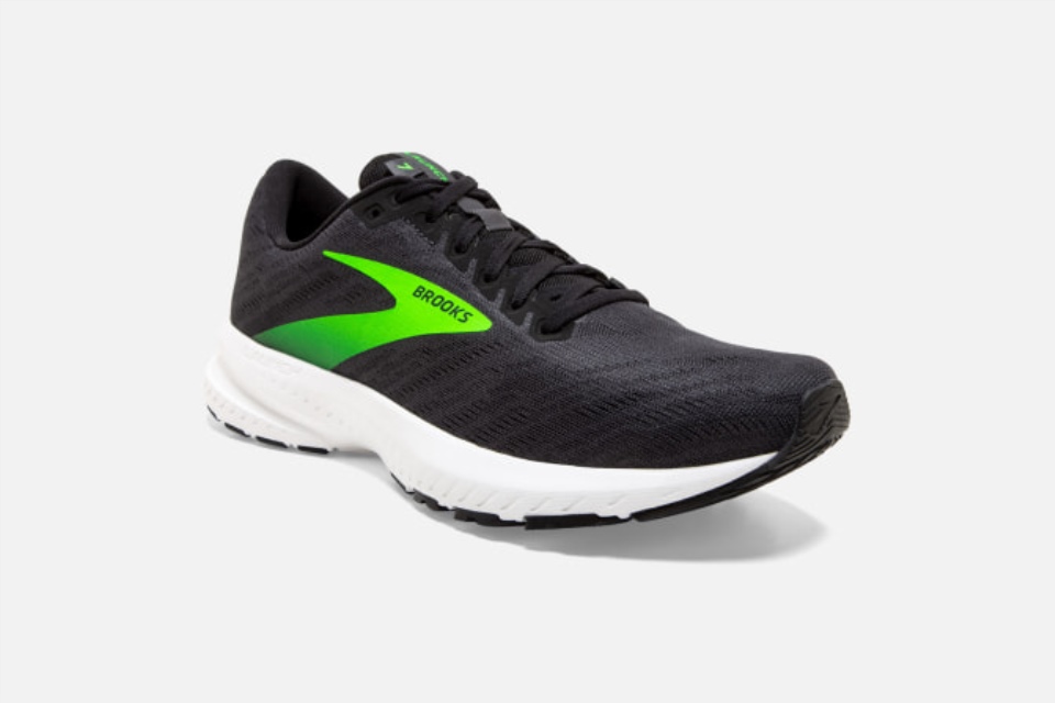 Brooks Lansering 7 Ibenholt-svart-gecko