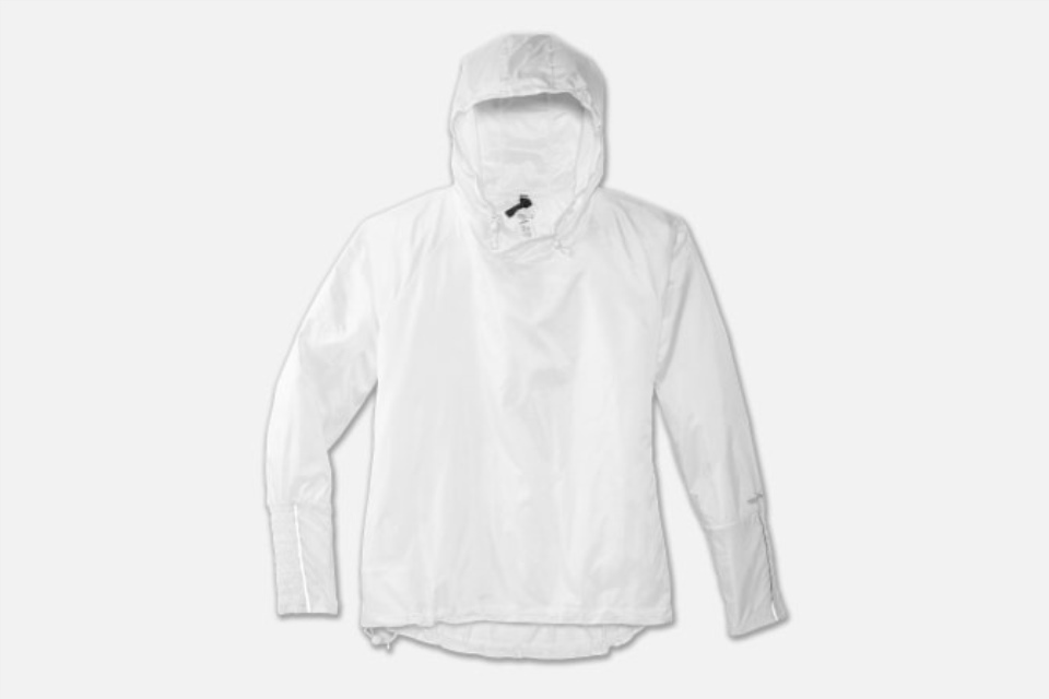 Brooks Hvit Preget Speck Lsd Pullover